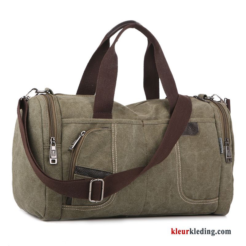 Heren Wandelrugzak Nieuw Tas Trend Dames Reizen Casual Grote Capaciteit Canvas Rood Blauw