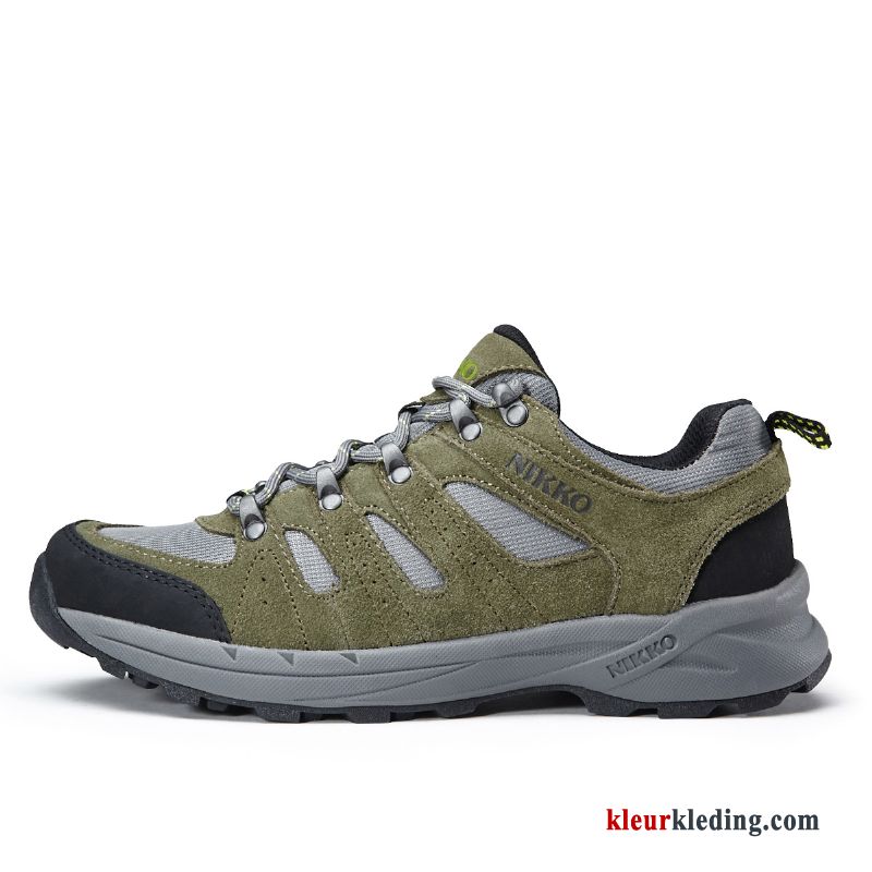 Heren Wandelschoenen Outdoor Antislip Herfst Schoenen Korte Winter Trekking Mannen Groen