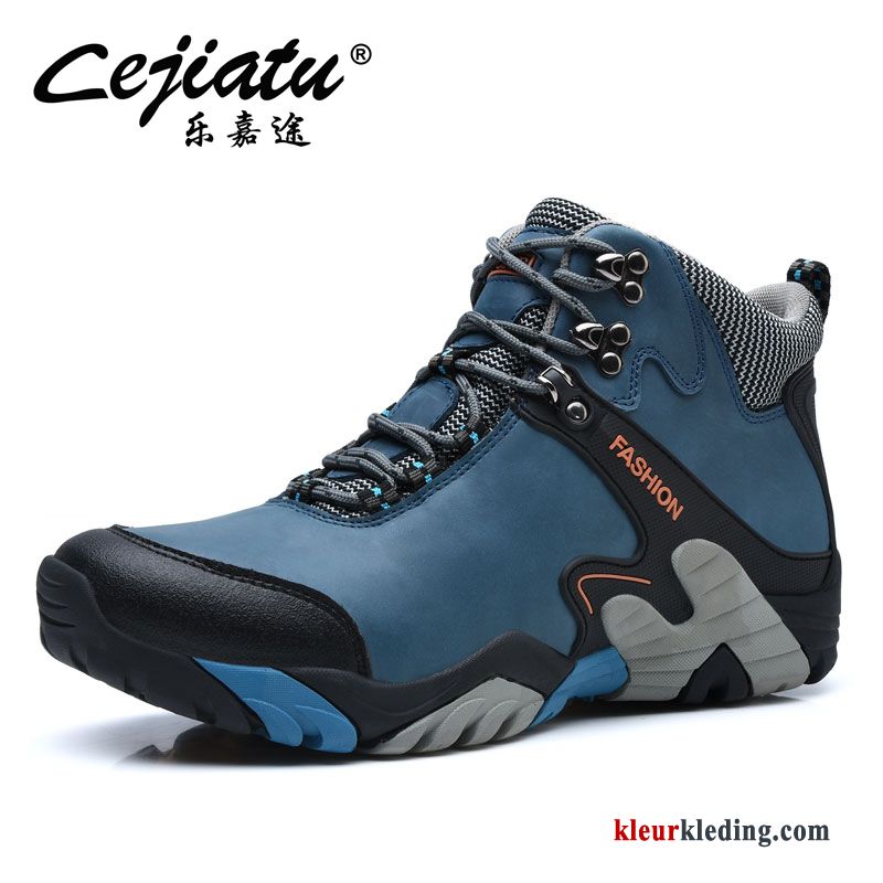 Heren Wandelschoenen Pluche Trekking Antislip Mannen Bruin Schoenen Winter Herfst