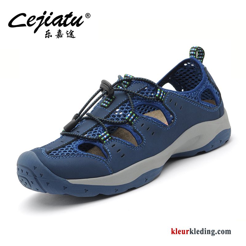 Heren Wandelschoenen Strand Kant Alpinisme Mannen Casual Trekking Antislip Outdoor Blauw