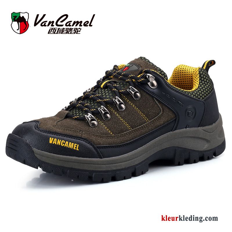 Heren Wandelschoenen Trekking Schoenen Waterdicht Laag Antislip Sportschoenen Mannen Slijtvastheid Grijs Licht Bruin