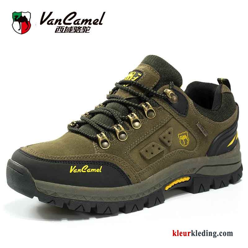 Heren Wandelschoenen Trekking Schoenen Waterdicht Laag Antislip Sportschoenen Mannen Slijtvastheid Grijs Licht Bruin