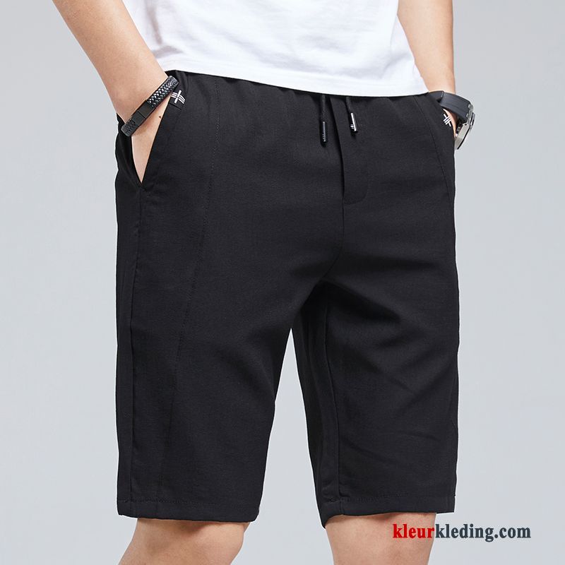 Heren Zomer Trend Casual Sport Ijszijde Korte Broek Grijs Bovenkleding