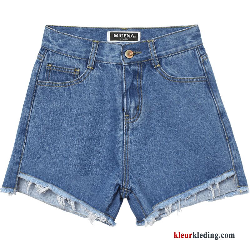 Hete Broek Denim Losse Dunne Nieuw Dames Hoge Taille Korte Broek