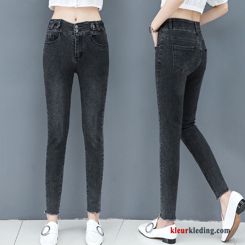 Hoge Nieuw Hoge Taille Broek Trend Herfst Spijkerbroek Jeans Dames