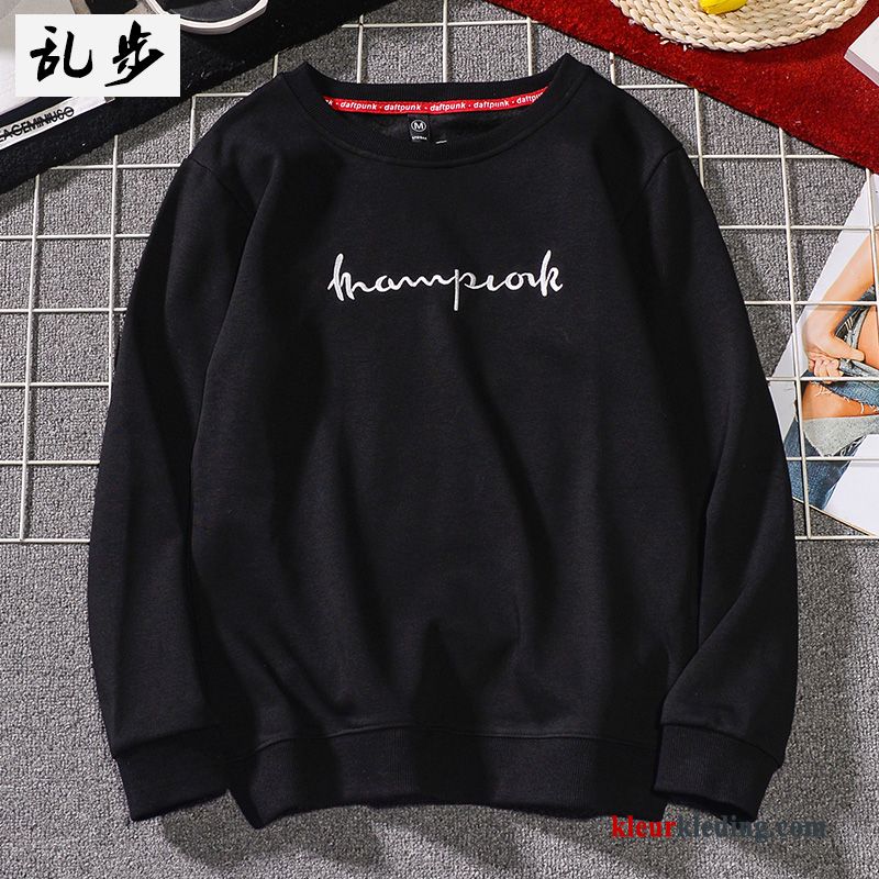 Hoodie Hip-hop Plus Kasjmier Blauw Heren Trendy Merk Lange Mouwen Casual Herfst