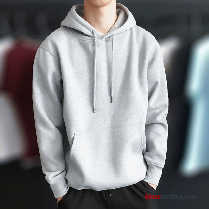 Hoodie Pullover Voorjaar Mannelijk Sport Trend Plus Kasjmier Jas Student Heren