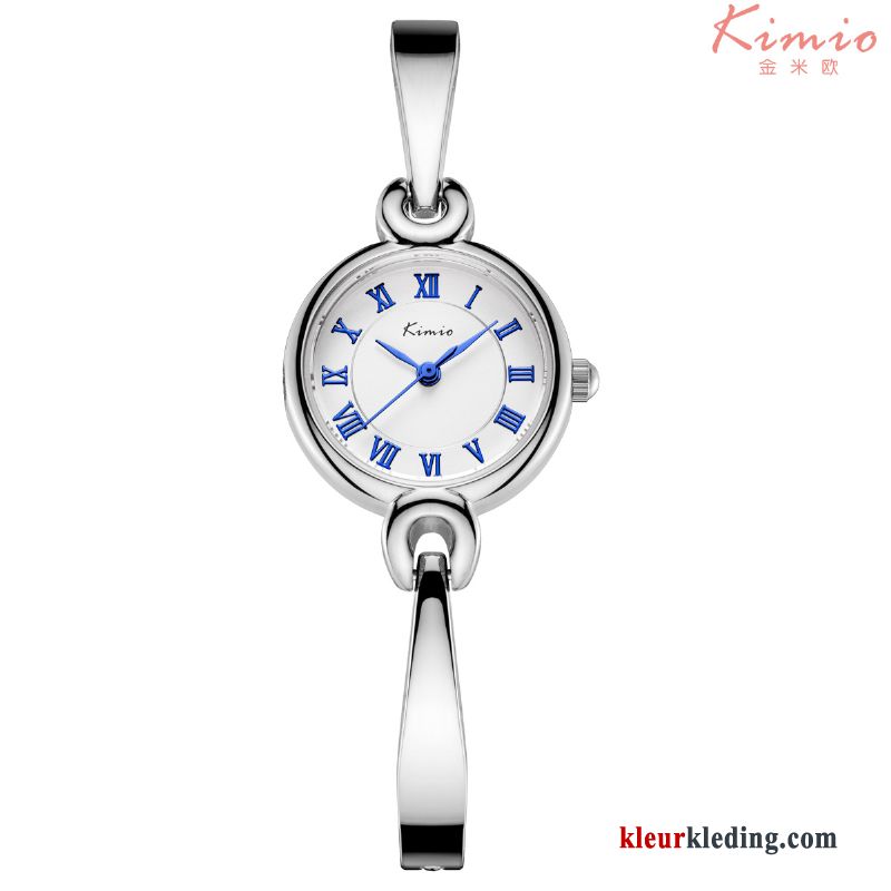 Horloge Casual Echte Dames Armbanden Elegante Vers Waterdicht Blauw Gouden Beige