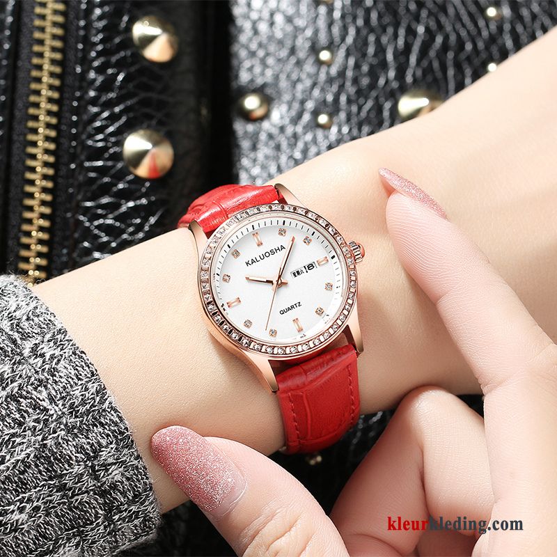 Horloge Dames 2018 Roze Mode Eenvoudig Nieuw Trend Casual