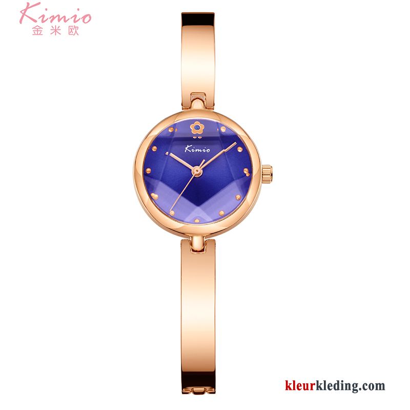 Horloge Eenvoudig Dames Elegante Diepe Student Armbanden Geschenk Trend Blauw