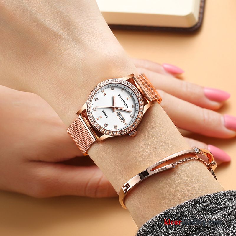 Horloge Mode Waterdicht Eenvoudig Nieuw Elegante Dames Trend Gouden
