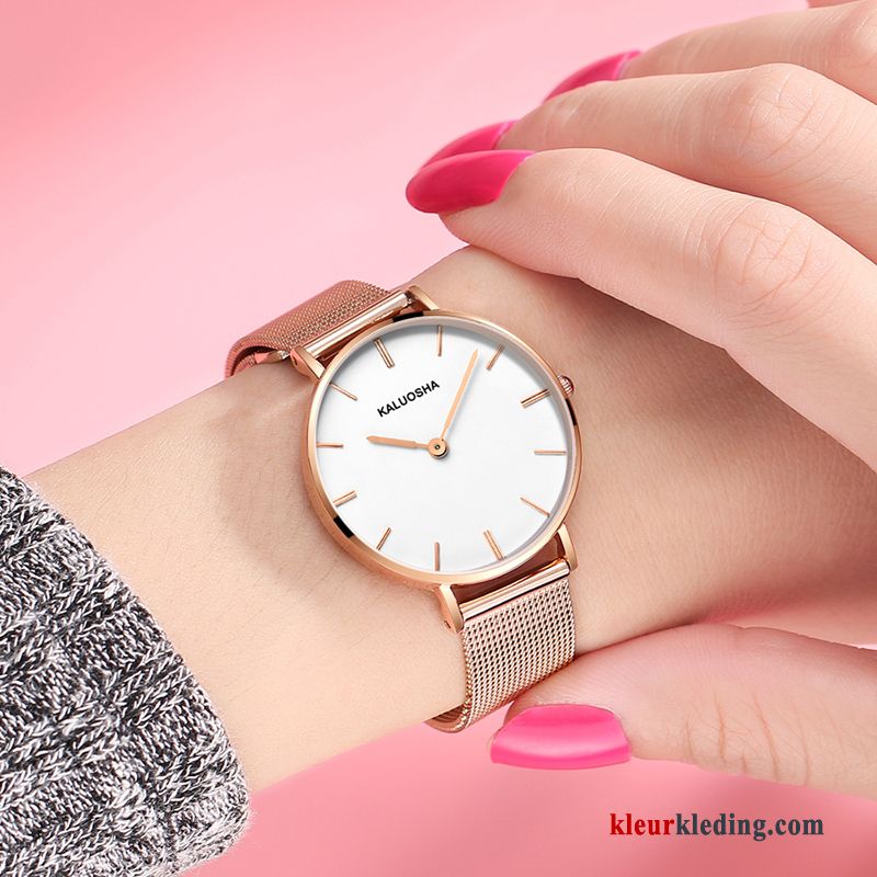 Horloge Mode Waterdicht Eenvoudig Nieuw Elegante Dames Trend Gouden