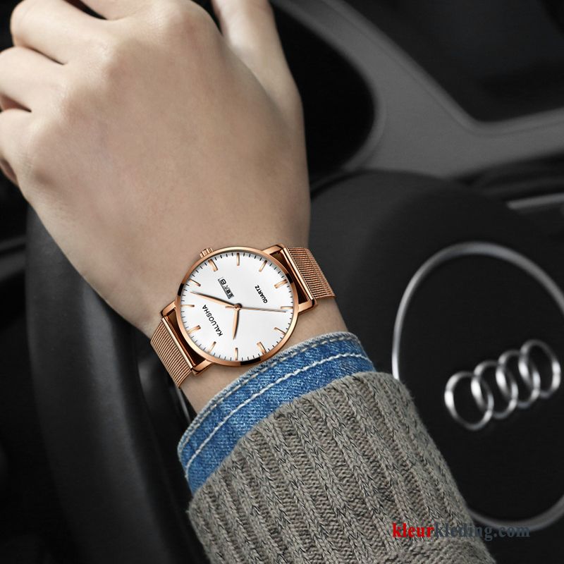 Horloge Mode Waterdicht Eenvoudig Nieuw Elegante Dames Trend Gouden