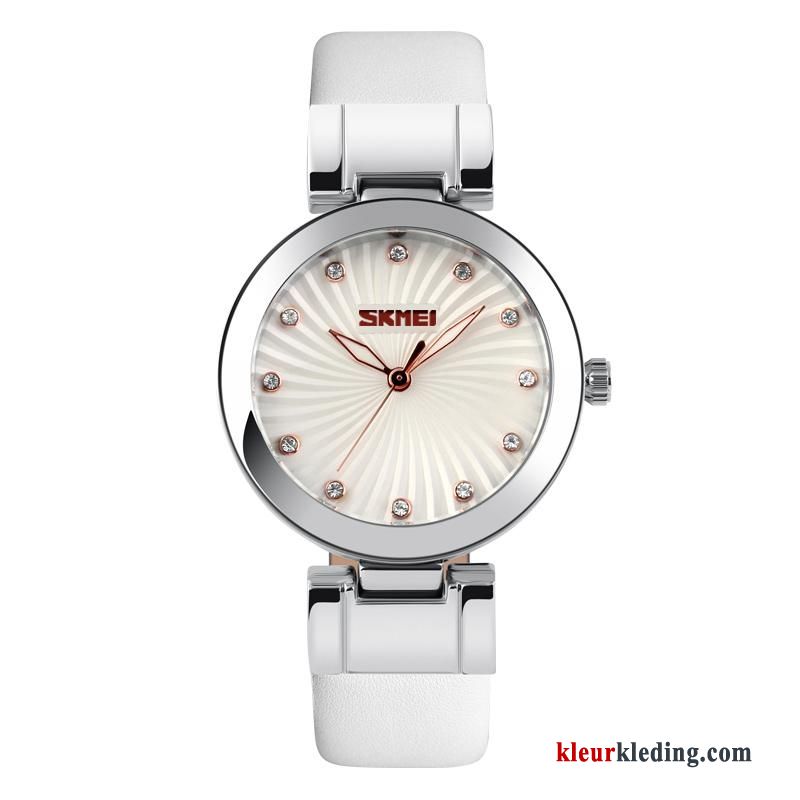 Horloge Persoonlijkheid Mode Riem Waterdicht Student Dames Eenvoudig Rood