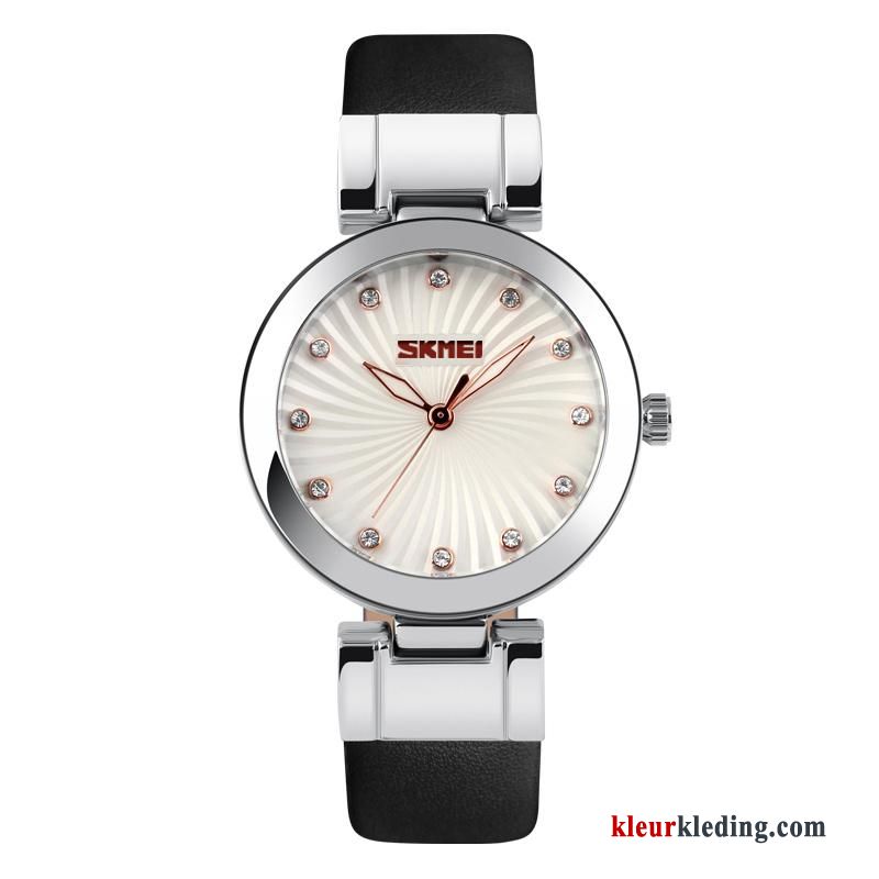 Horloge Persoonlijkheid Mode Riem Waterdicht Student Dames Eenvoudig Rood