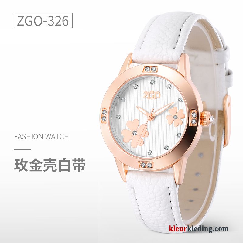 Horloge Quartz Horloge Dames Riem Trend Waterdicht Gemiddelde Casual