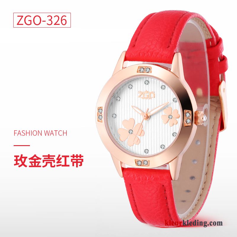 Horloge Quartz Horloge Dames Riem Trend Waterdicht Gemiddelde Casual