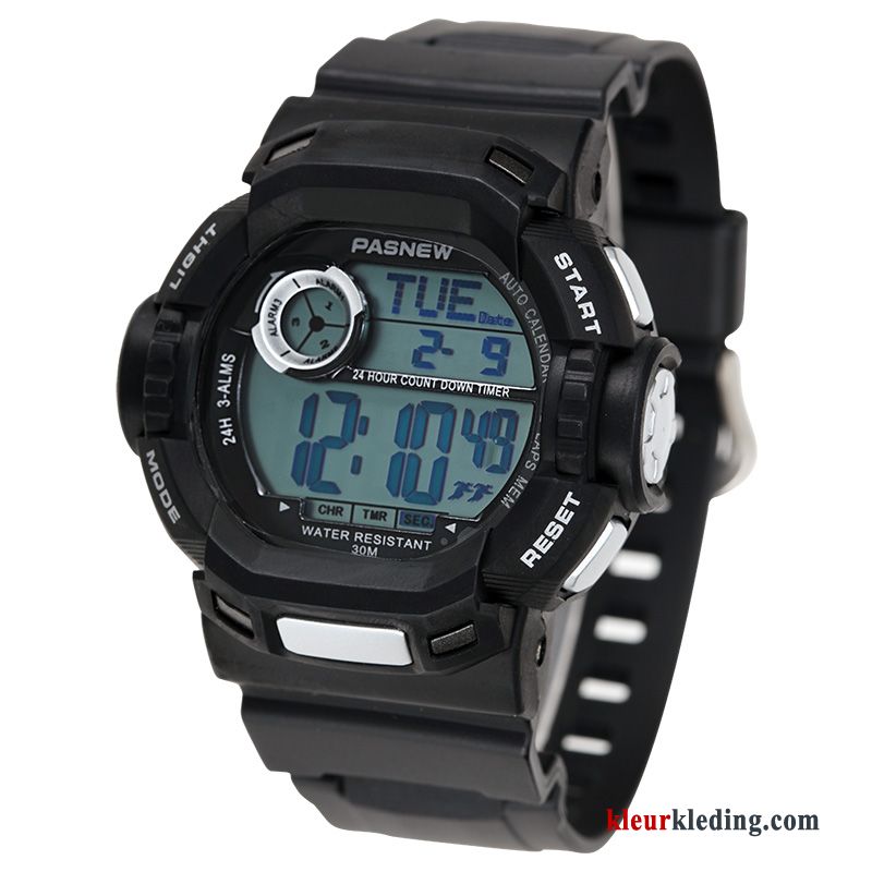 Horloge Sport Heren De Middelbare School Outdoor Waterdicht Student Rood