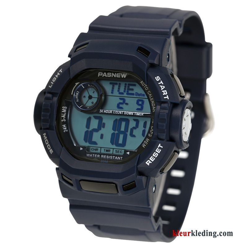 Horloge Sport Heren De Middelbare School Outdoor Waterdicht Student Rood