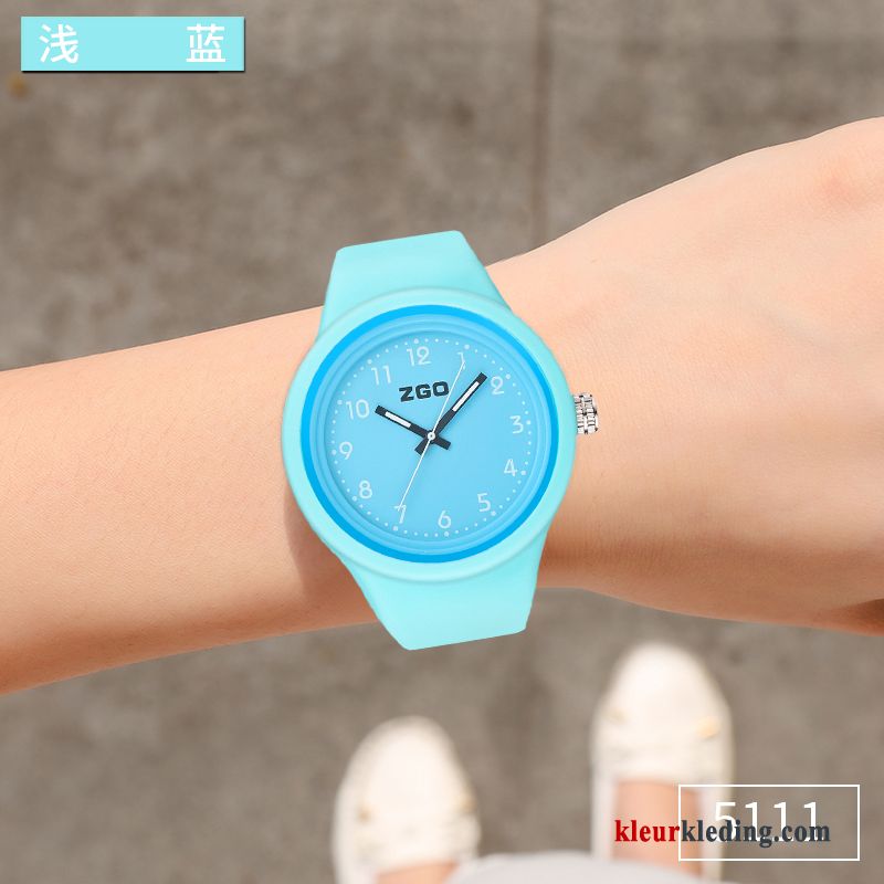 Horloge Trend Kind Student Heren Dames Lichtende Nachtwolken Gemiddelde Fluorescentie