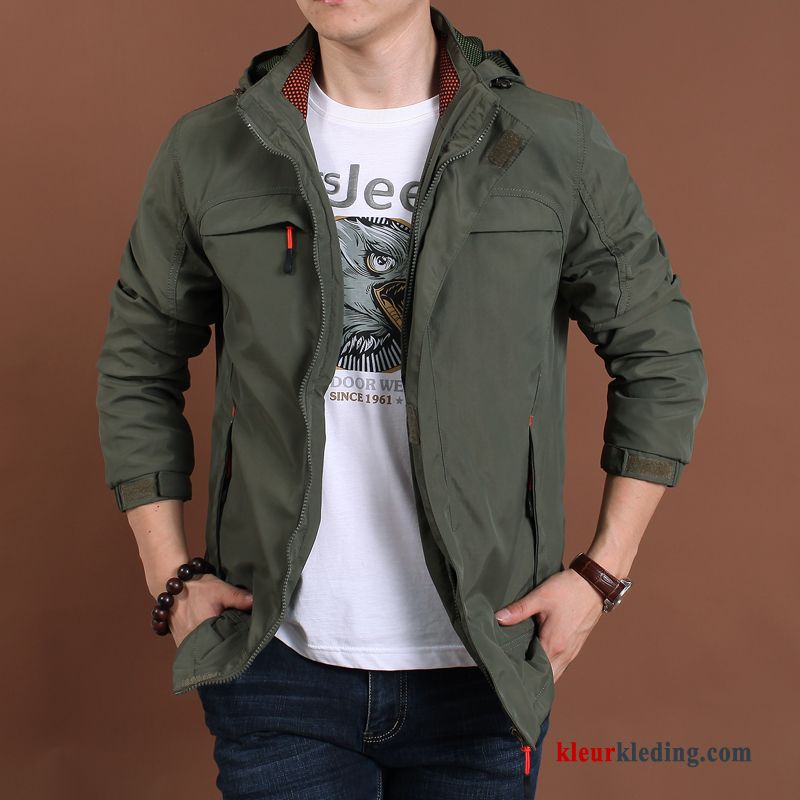 Jack Herfst Casual Khaki Jeugd Heren Snel Droog Jas Trend