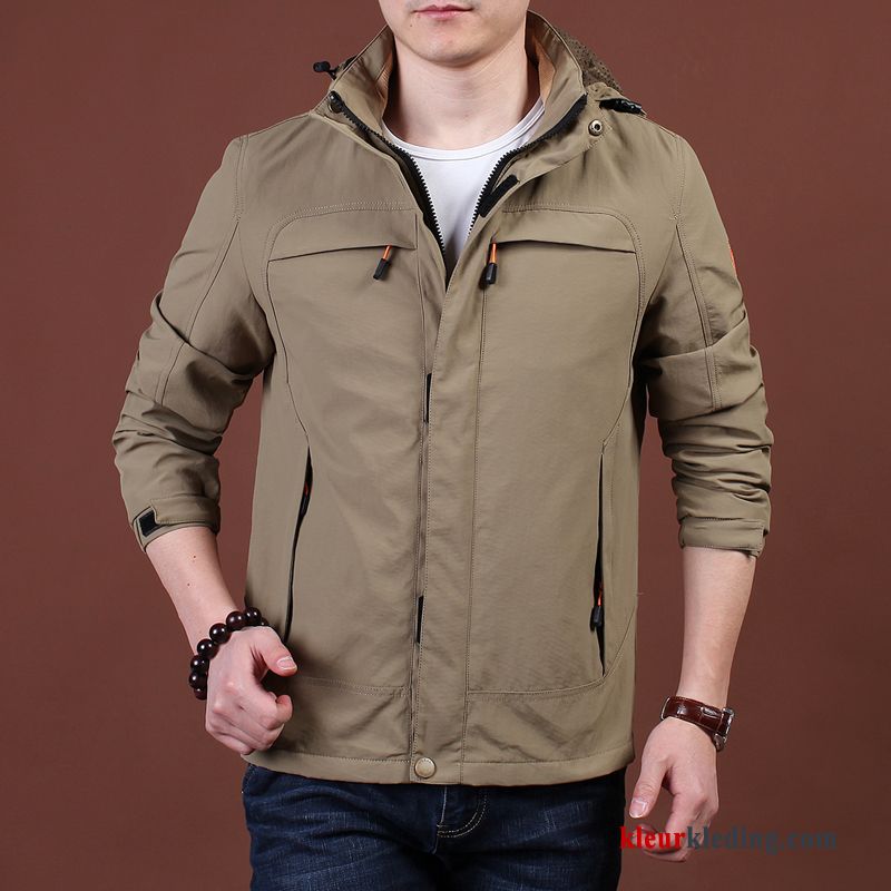 Jack Herfst Casual Khaki Jeugd Heren Snel Droog Jas Trend