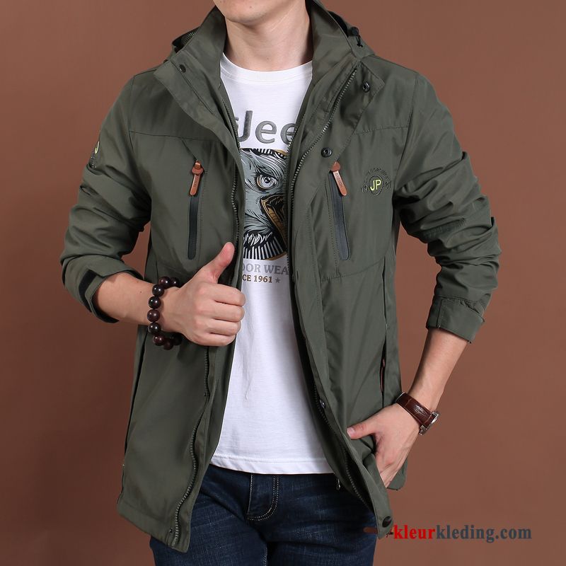 Jack Herfst Casual Khaki Jeugd Heren Snel Droog Jas Trend