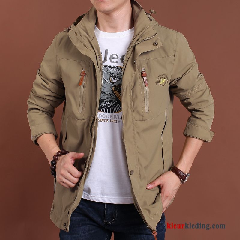 Jack Herfst Casual Khaki Jeugd Heren Snel Droog Jas Trend