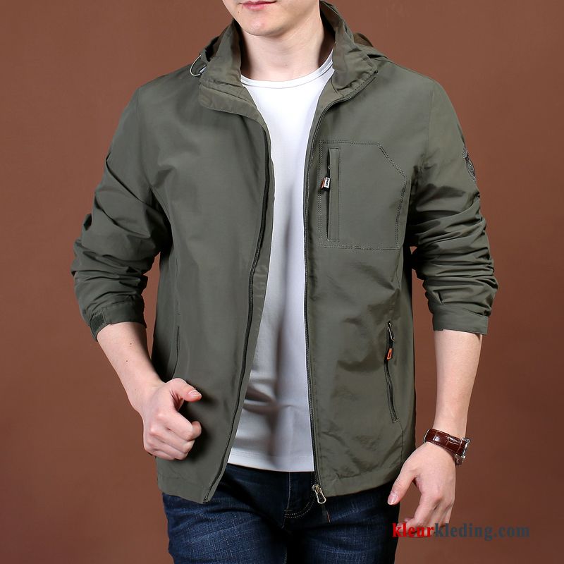 Jack Herfst Casual Khaki Jeugd Heren Snel Droog Jas Trend