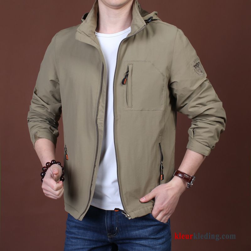 Jack Herfst Casual Khaki Jeugd Heren Snel Droog Jas Trend