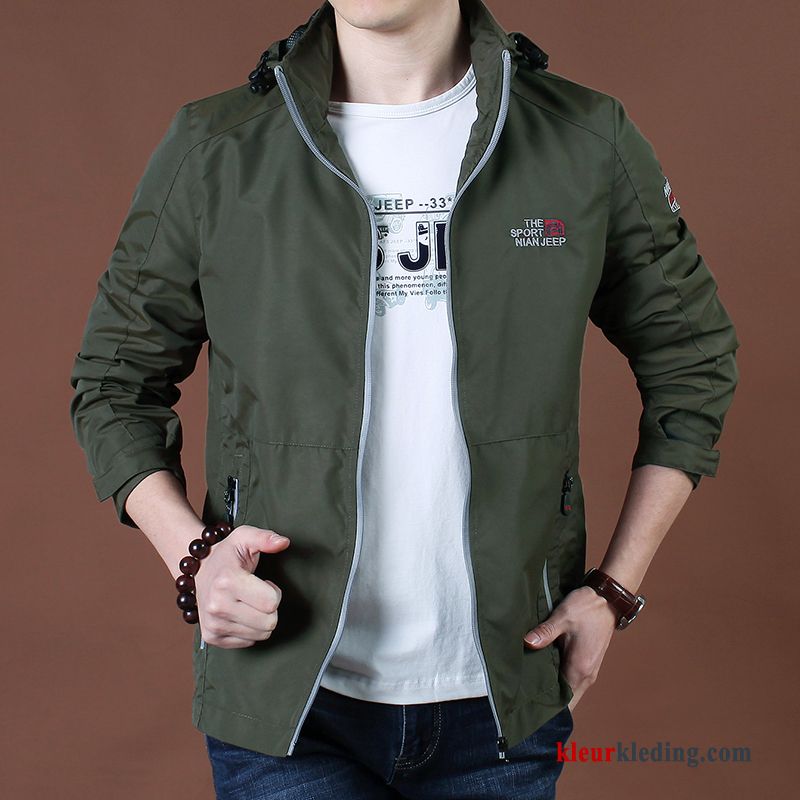 Jack Herfst Casual Khaki Jeugd Heren Snel Droog Jas Trend