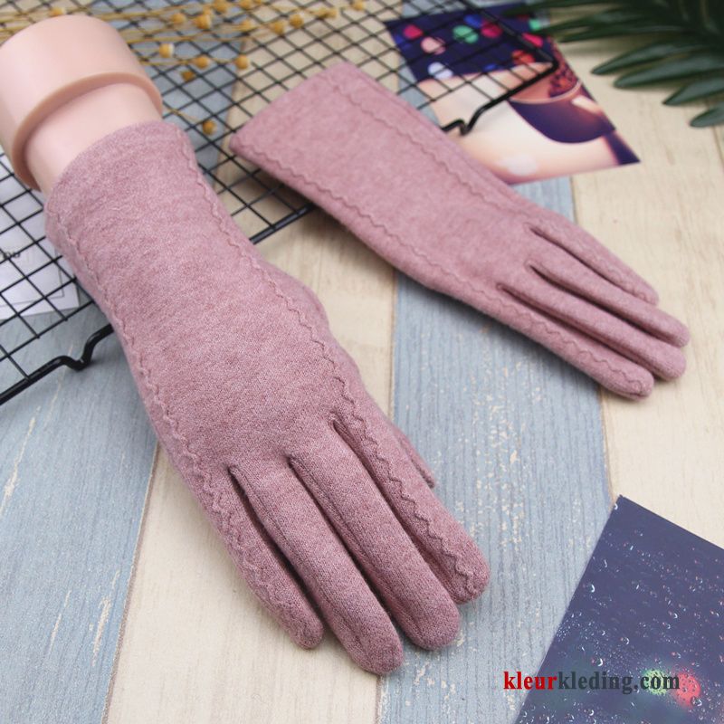 Kasjmier Blijf Warm Student Winter Mode Schattig Dames Handschoen