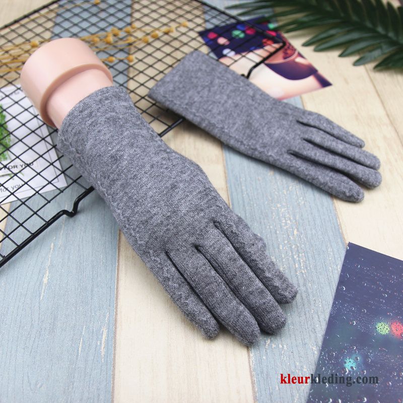 Kasjmier Blijf Warm Student Winter Mode Schattig Dames Handschoen