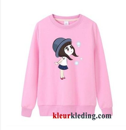 Katoen Losse Vet Pullover Hoodie Student Grote Maten Trend Dames