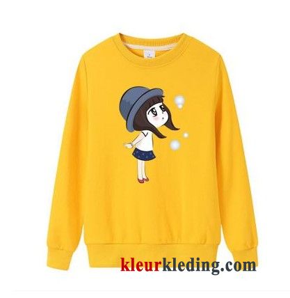 Katoen Losse Vet Pullover Hoodie Student Grote Maten Trend Dames