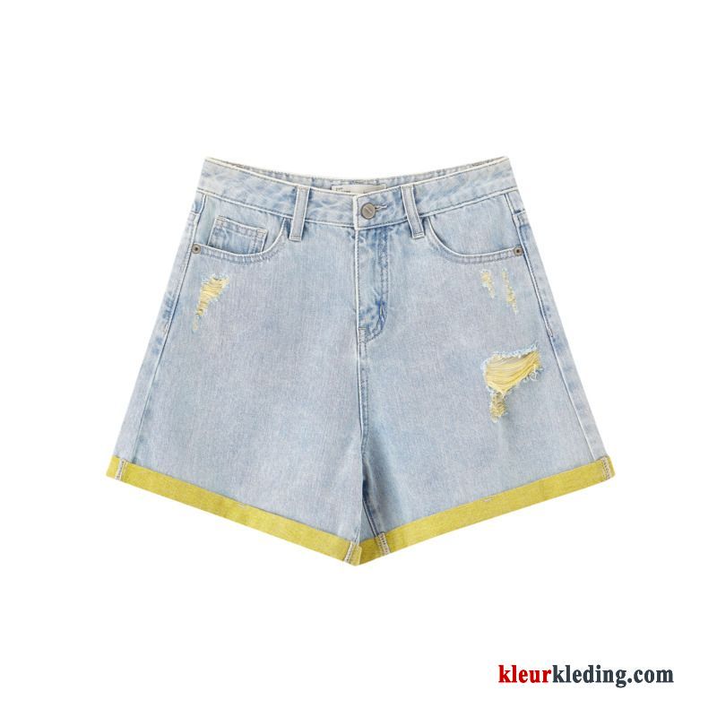 Korte Broek Broek Hoge Taille Katoen Zomer Spijkerbroek Jeans Nieuw Mode Losse Dames