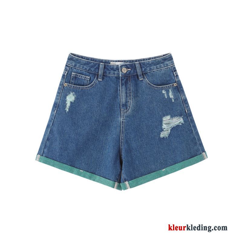 Korte Broek Broek Hoge Taille Katoen Zomer Spijkerbroek Jeans Nieuw Mode Losse Dames