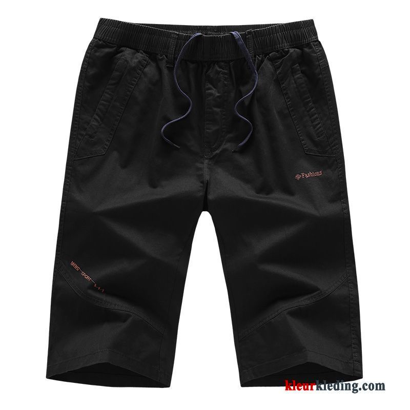 Korte Broek Heren Outdoor Grote Maten Losse Zomer Katoen Strand Grijs