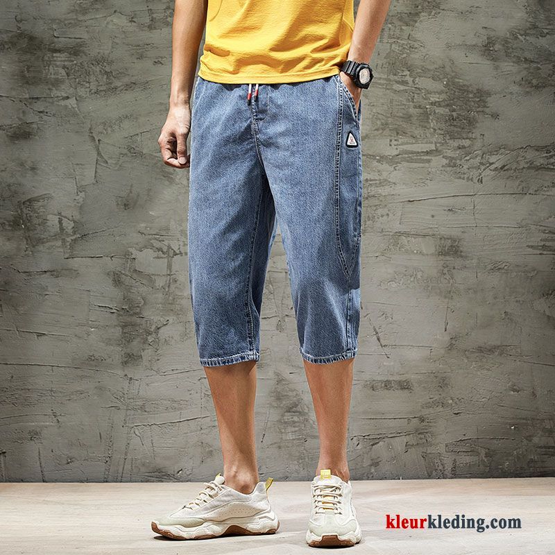 Korte Broek Mannelijk Denim Heren Trendy Merk Losse Cargo Casual Zomer