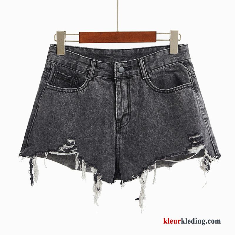 Korte Broek Nieuw Dames Zwart Zomer Grijs Strand Denim