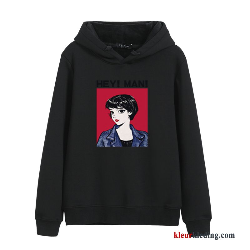 Lange Mouwen Losse Dames Vrouw Plus Kasjmier Hoodie Student Trend