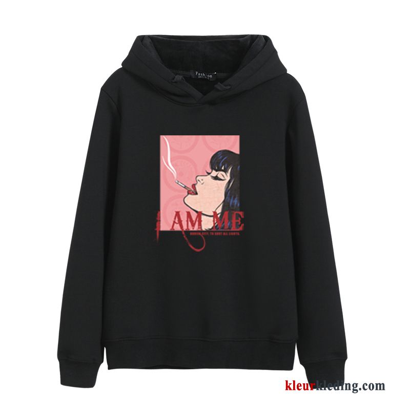 Lange Mouwen Losse Dames Vrouw Plus Kasjmier Hoodie Student Trend