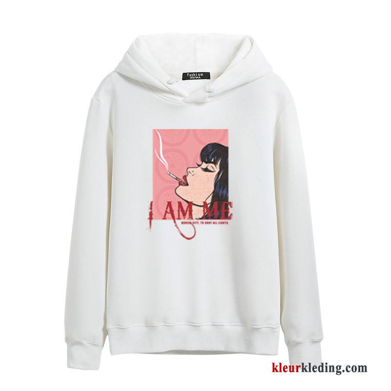 Lange Mouwen Losse Dames Vrouw Plus Kasjmier Hoodie Student Trend