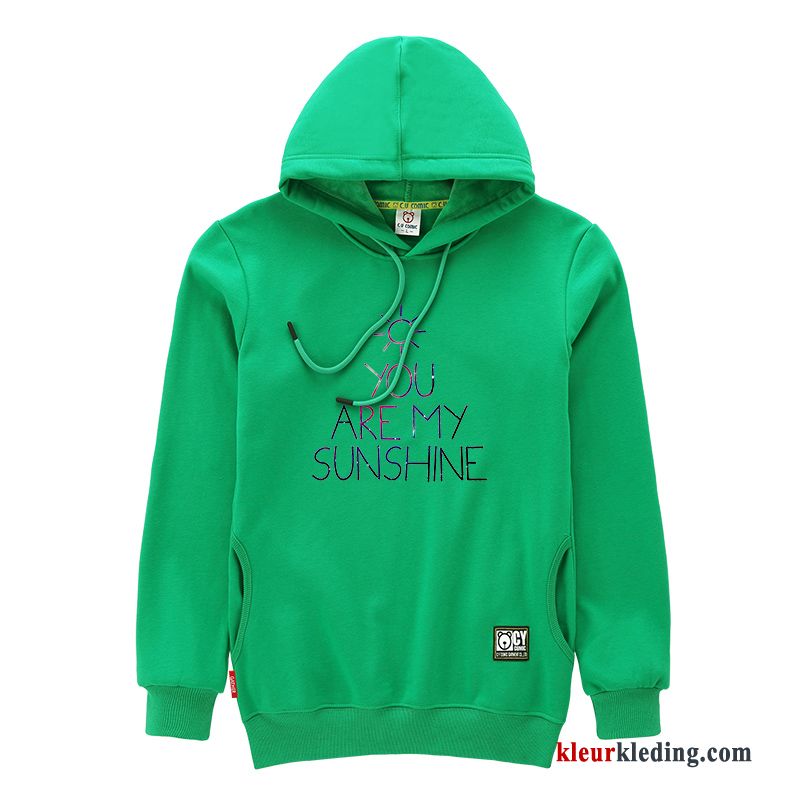 Lange Mouwen Losse Jas Hoodie Pullover Lovers Mannelijk Roze Heren