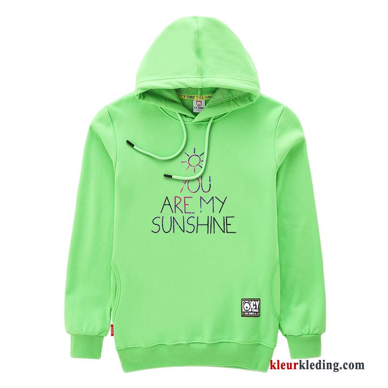 Lange Mouwen Losse Jas Hoodie Pullover Lovers Mannelijk Roze Heren