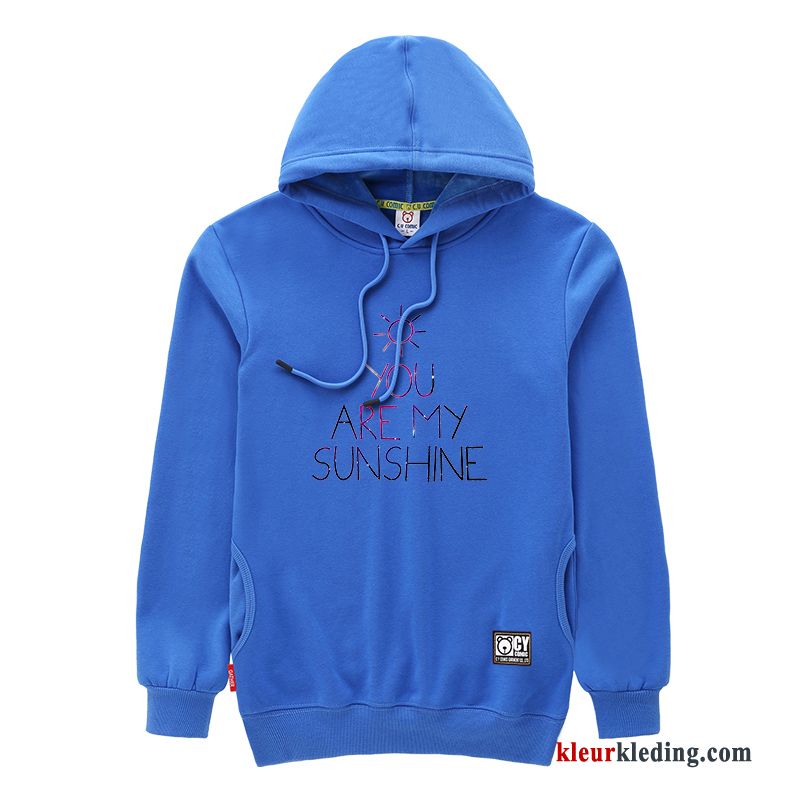 Lange Mouwen Losse Jas Hoodie Pullover Lovers Mannelijk Roze Heren