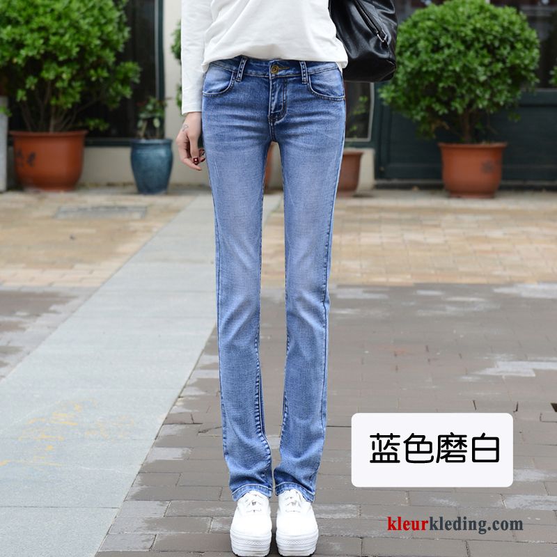 Losse Dames Nieuw Spijkerbroek Jeans Slim Fit Voorjaar Blauw Grote Maten