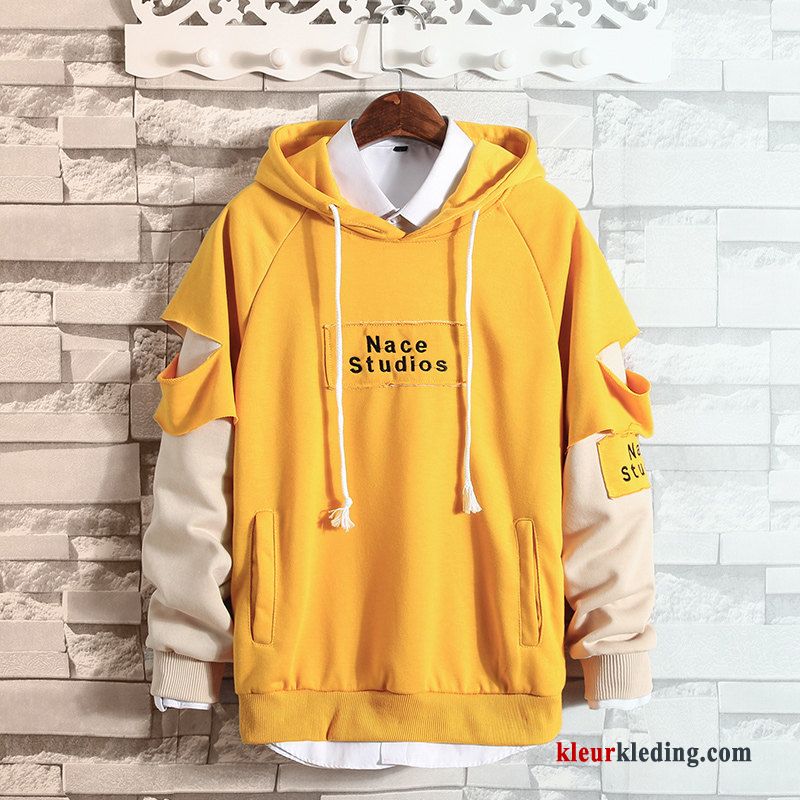 Losse Hoodie Heren Mannelijk Student Trend Herfst Gaten