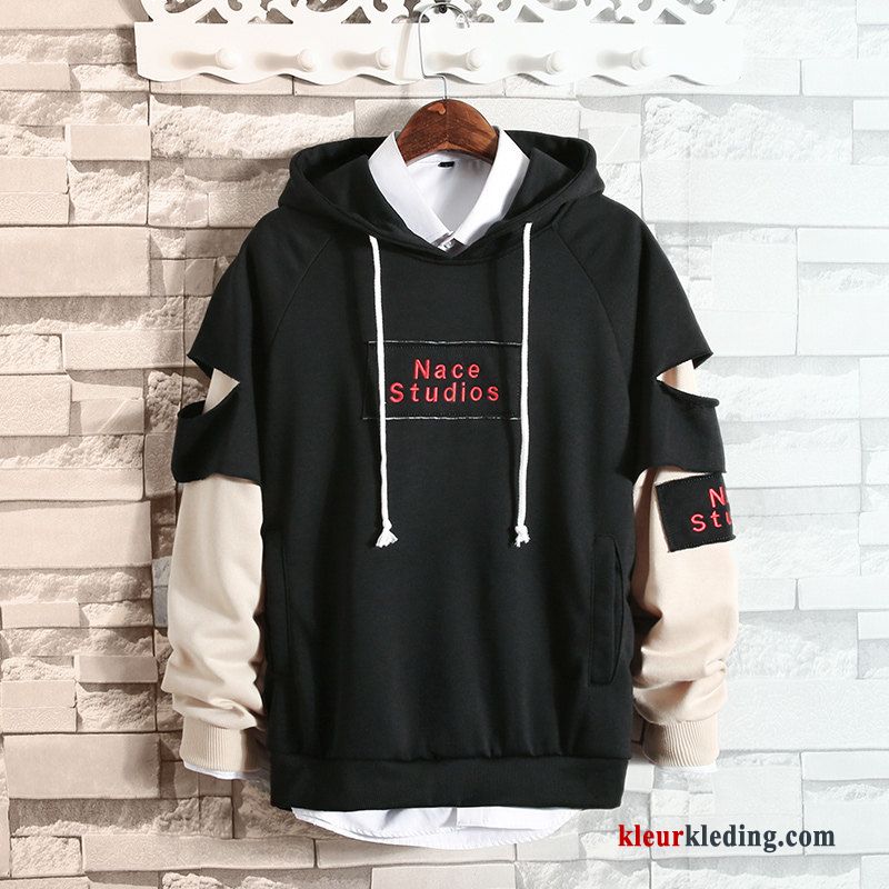 Losse Hoodie Heren Mannelijk Student Trend Herfst Gaten