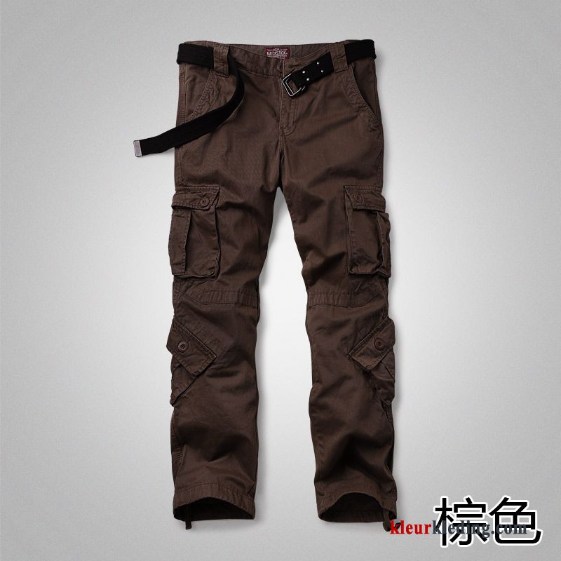 Losse Khaki Heren Sport Meer Zakken Cargo Broek Grote Maten Trend